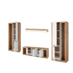 Moderne Wohnwände|Wohnwand 350 Cm*Pharao24 Wohnwand modern Asprecca