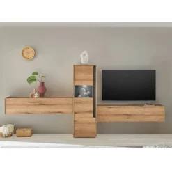 Pharao24 Wohnwand modern Castilla> Moderne Wohnwände|Wohnwand 350 Cm