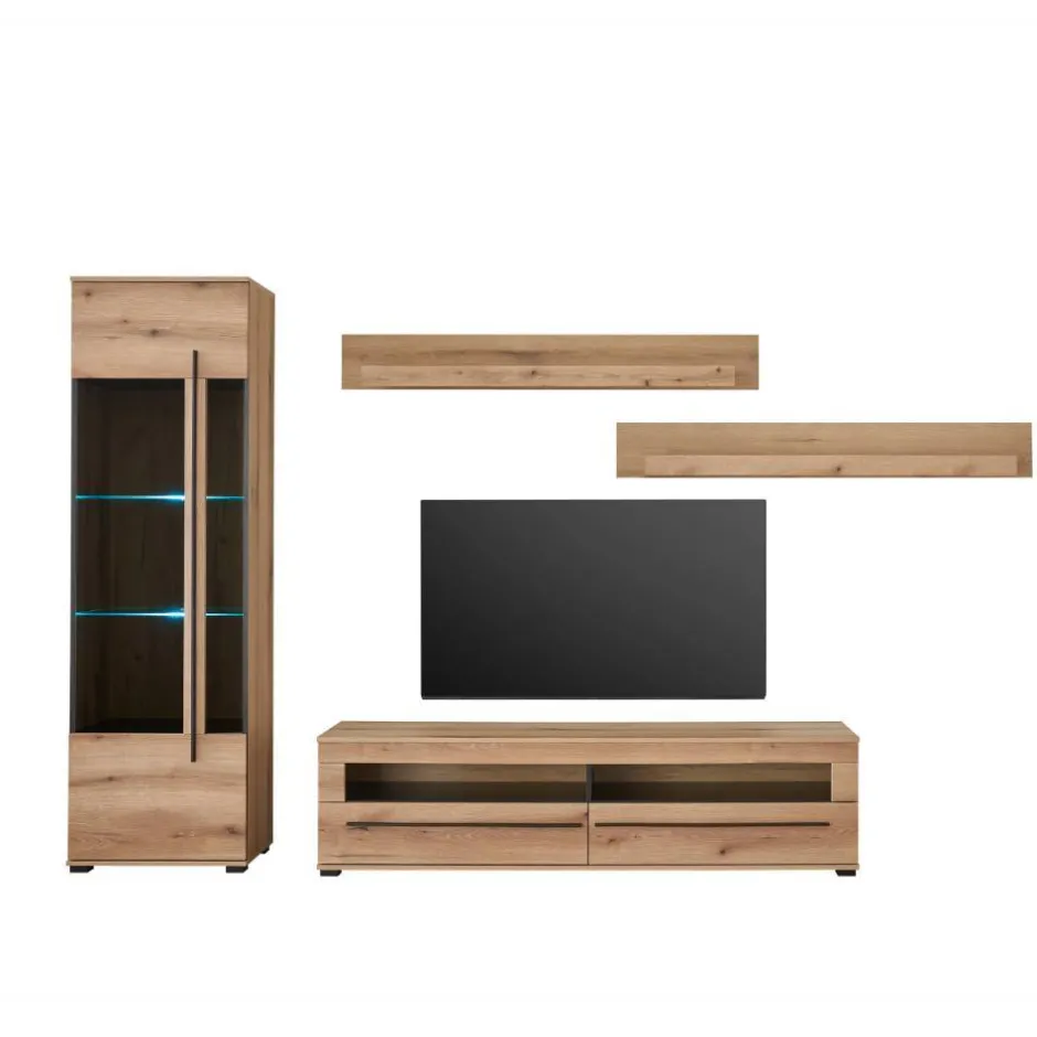 Wohnwand 250 Cm|Moderne Wohnwände*Pharao24 Wohnwand modern Cemutra