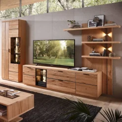 Wohnzimmerschrank|Wohnwand 300 Cm*Pharao24 Wohnwand modern Emly