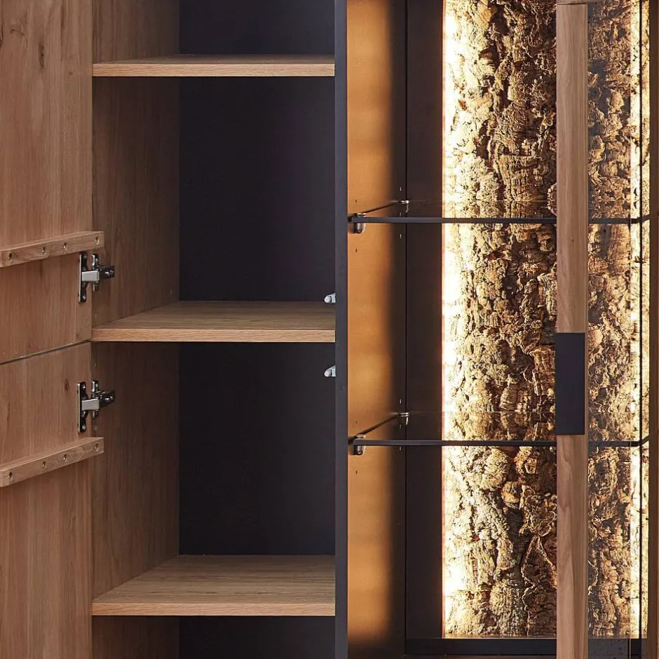 Wohnzimmerschrank|Wohnwand 300 Cm*Pharao24 Wohnwand modern Emly