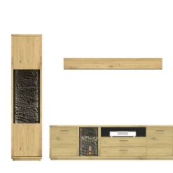 Moderne Wohnwände|Wohnwand 250 Cm*Pharao24 Wohnwand modern Ostoro