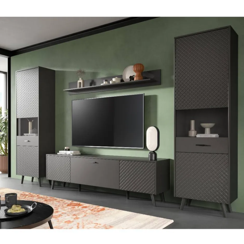 Pharao24 Wohnwand modern Ratisca> Moderne Wohnwände|Wohnwand 300 Cm