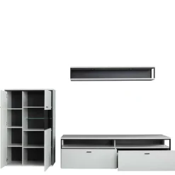 Moderne Wohnwände|Wohnwand 250 Cm*Pharao24 Wohnwand modern Ukai