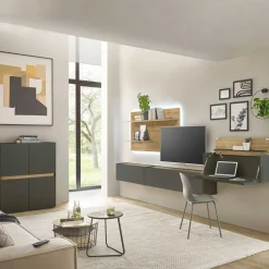 Moderne Wohnwände*Pharao24 Wohnwand modern Uzniana