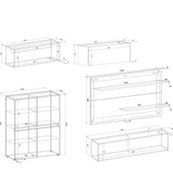 Moderne Wohnwände*Pharao24 Wohnwand modern Uzniana