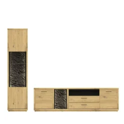 Moderne Wohnwände|Wohnwand 250 Cm*Pharao24 Wohnwand Ostoro