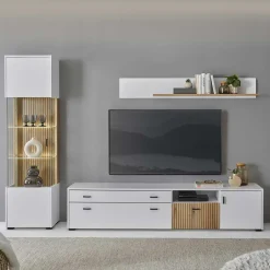 Wohnwand 300 Cm|Moderne Wohnwände*Pharao24 Wohnwand Saladd