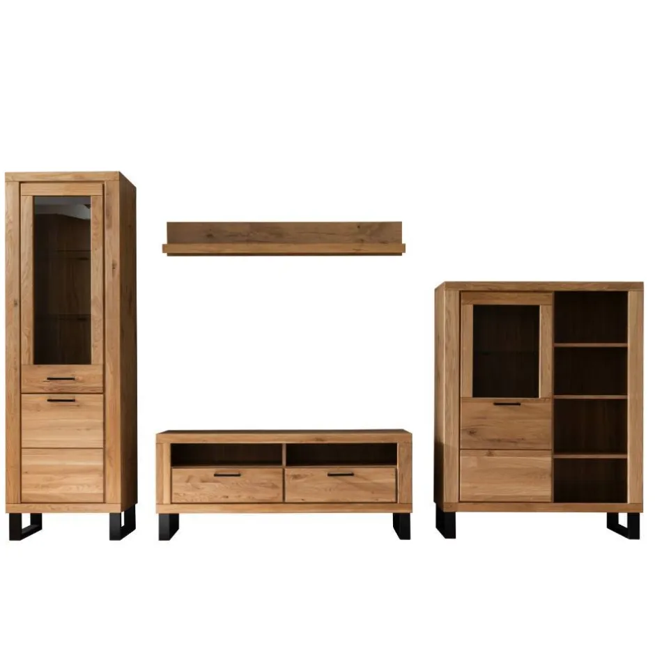 Wohnwand 300 Cm*Pharao24 Wohnwand Suzana