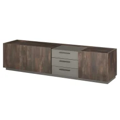 Moderne Wohnwände|Wohnwand 350 Cm*Pharao24 Wohnwand 3-teilig Hanniba