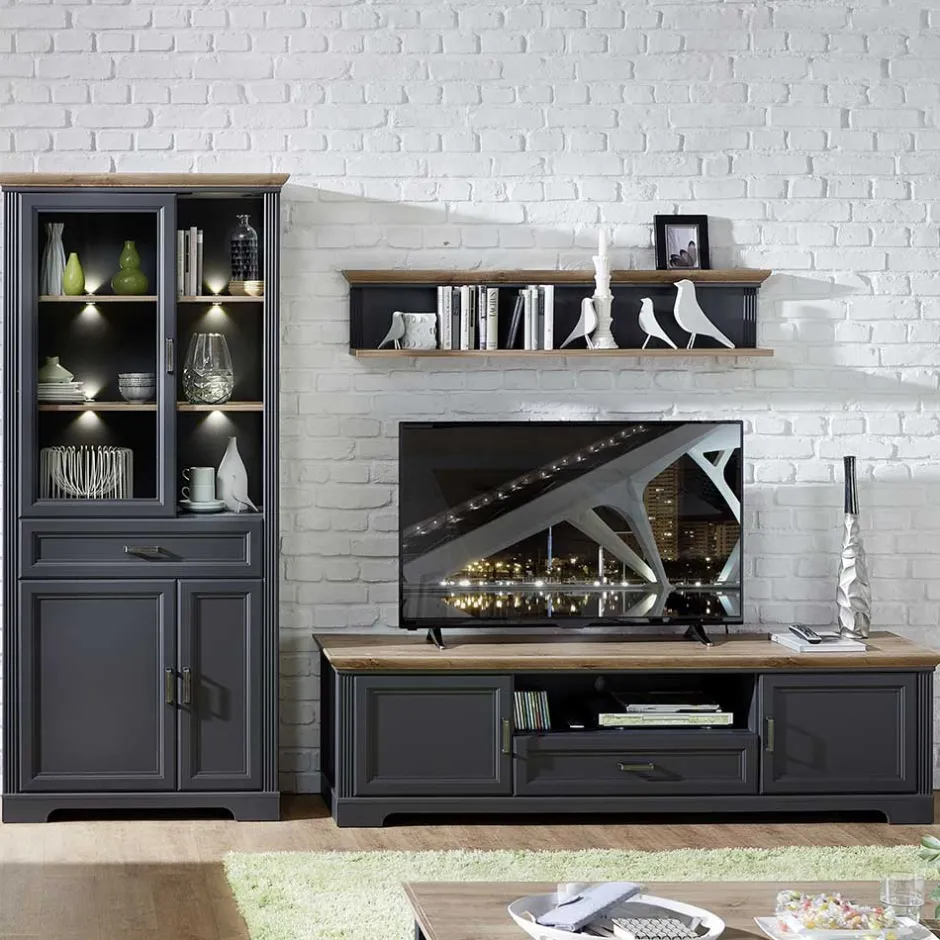 Pharao24 Wohnwand Valgura> Wohnwand 300 Cm