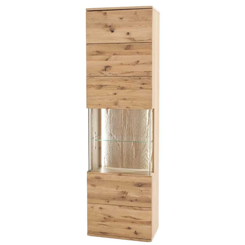 Wohnzimmerschrank|Vitrinenschrank*Pharao24 Wohnwand Vitrine Lamanda
