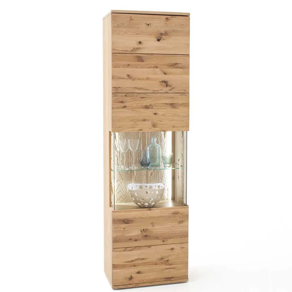 Wohnzimmerschrank|Vitrinenschrank*Pharao24 Wohnwand Vitrine Lamanda