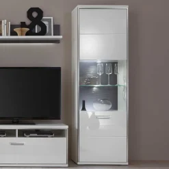 Wohnzimmerschrank|Wohnzimmervitrinen*Pharao24 Wohnwand Vitrine Lefaria