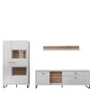 Pharao24 Wohnwand weiß modern Polar> Wohnzimmerschrank|Wohnwand 300 Cm