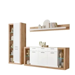 Moderne Wohnwände*Pharao24 Wohnzimmer Anbauwand Asprecca