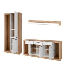 Moderne Wohnwände*Pharao24 Wohnzimmer Anbauwand Asprecca