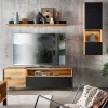 Moderne Wohnwände|Massivholz Wohnwände*Pharao24 Wohnzimmer Anbauwand Despinia