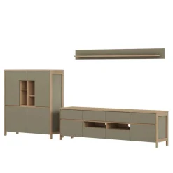 Wohnwand 300 Cm*Pharao24 Wohnzimmer Anbauwand Fine