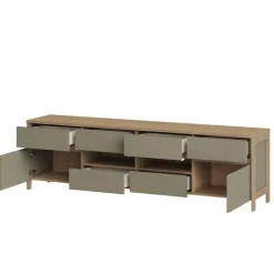 Wohnwand 300 Cm*Pharao24 Wohnzimmer Anbauwand Fine