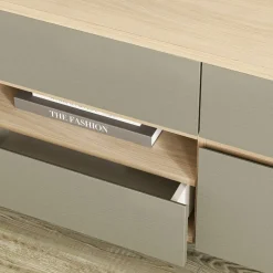 Wohnwand 300 Cm*Pharao24 Wohnzimmer Anbauwand Fine