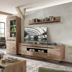 Moderne Wohnwände|Wohnwand 300 Cm*Pharao24 Wohnzimmer Anbauwand Griffin