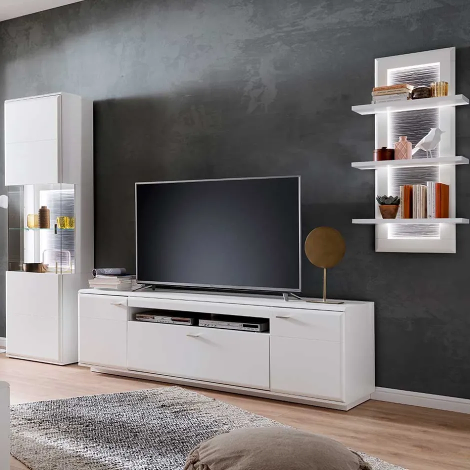 Wohnwand 300 Cm|Moderne Wohnwände*Pharao24 Wohnzimmer Anbauwand Jelvedo