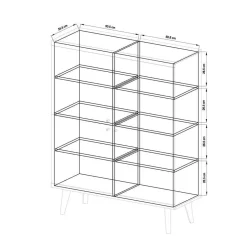 Wohnwand 300 Cm|Massivholz Wohnwände*Pharao24 Wohnzimmer Anbauwand Levanca
