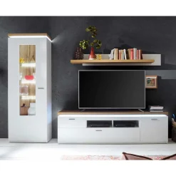 Wohnwand 250 Cm|Moderne Wohnwände*Pharao24 Wohnzimmer Anbauwand Lovranon