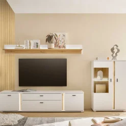 Wohnwand 300 Cm|Moderne Wohnwände*Pharao24 Wohnzimmer Anbauwand Luzillo