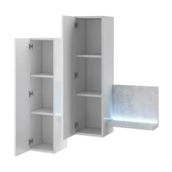 Moderne Wohnwände*Pharao24 Wohnzimmer Anbauwand Plane