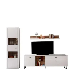 Moderne Wohnwände*Pharao24 Wohnzimmer Anbauwand Polar