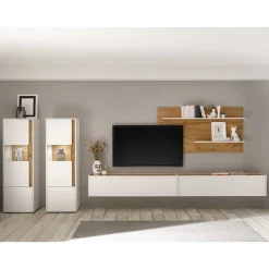 Moderne Wohnwände*Pharao24 Wohnzimmer Anbauwand Rascian