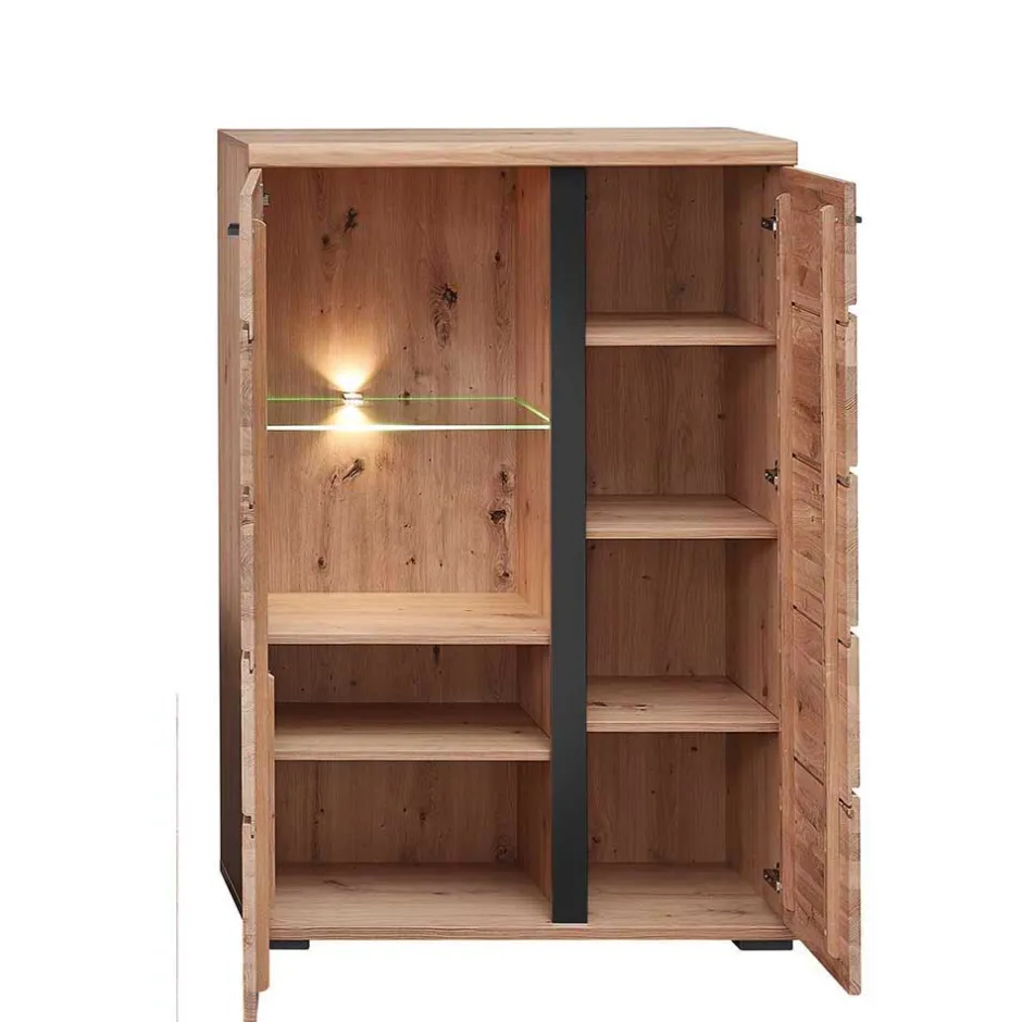 Pharao24 Wohnzimmer Anbauwand Sebetino> Wohnzimmerschrank|Wohnwand 350 Cm