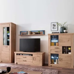 Wohnwand 350 Cm|Moderne Wohnwände*Pharao24 Wohnzimmer Anbauwand Tridovina