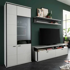 Moderne Wohnwände|Wohnwand 250 Cm*Pharao24 Wohnzimmer Anbauwand Ukai