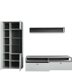 Moderne Wohnwände|Wohnwand 250 Cm*Pharao24 Wohnzimmer Anbauwand Ukai