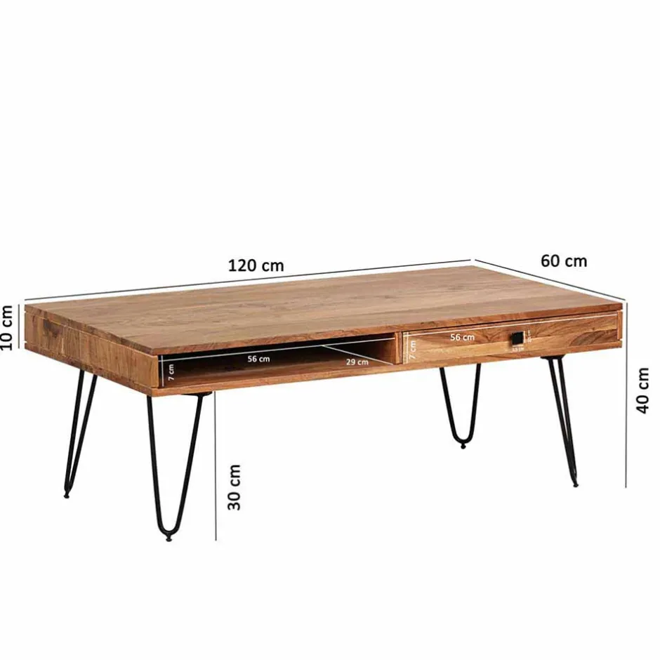 Couchtische*Pharao24 Wohnzimmer Couchtisch Murcian