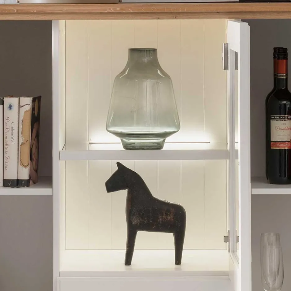 Massivholzmöbel|Wohnzimmerschrank*Pharao24 Wohnzimmer Highboard Greeks