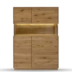 Wohnzimmervitrinen|Massivholz Schränke*Pharao24 Wohnzimmer Highboard Klever