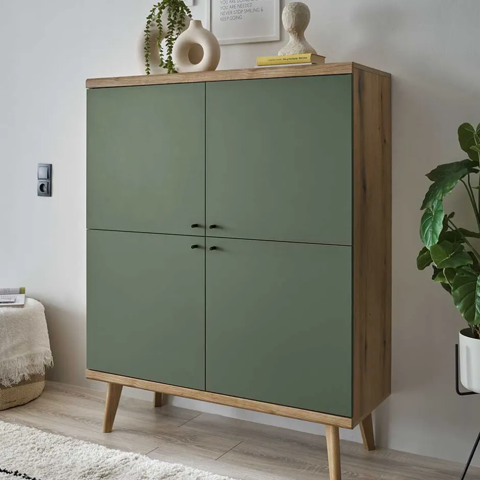 Pharao24 Wohnzimmer Highboard Lora> Esszimmerkommoden|Wohnzimmerkommoden