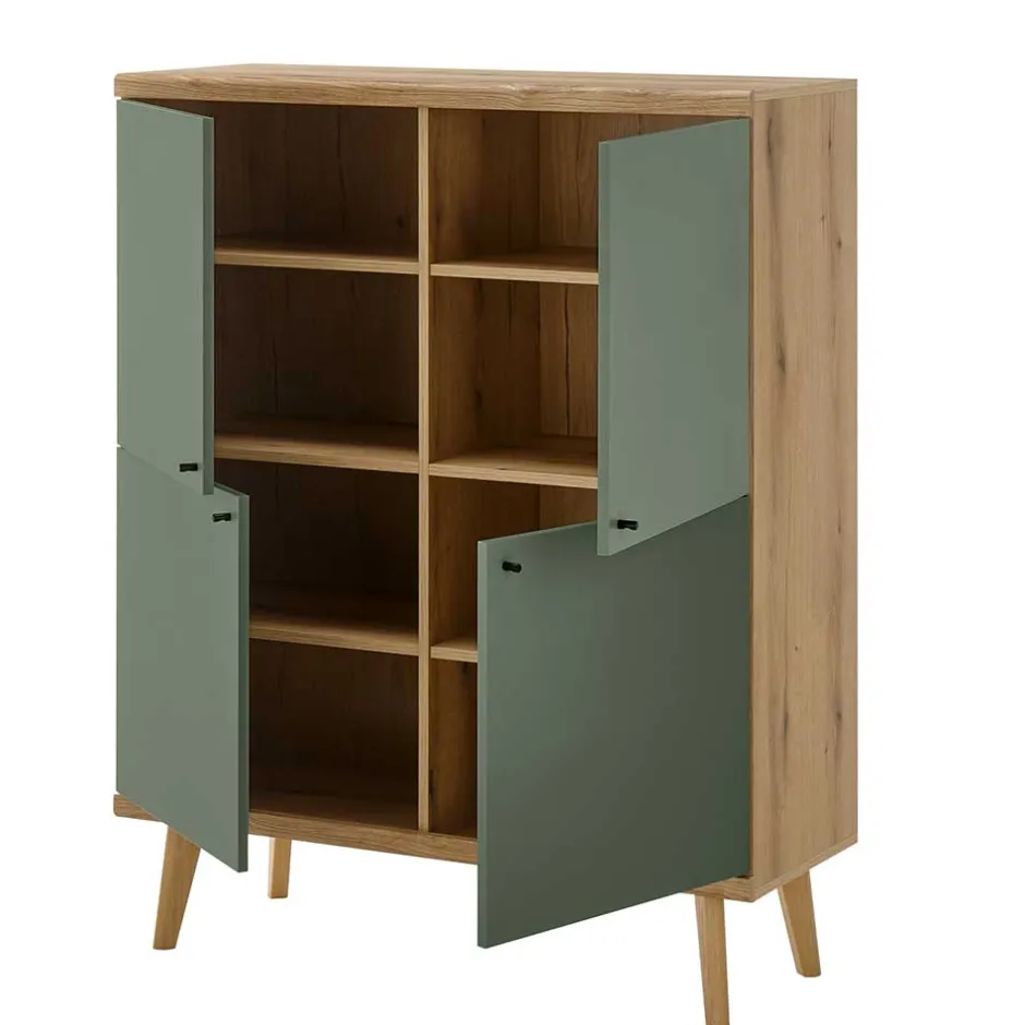 Pharao24 Wohnzimmer Highboard Lora> Esszimmerkommoden|Wohnzimmerkommoden