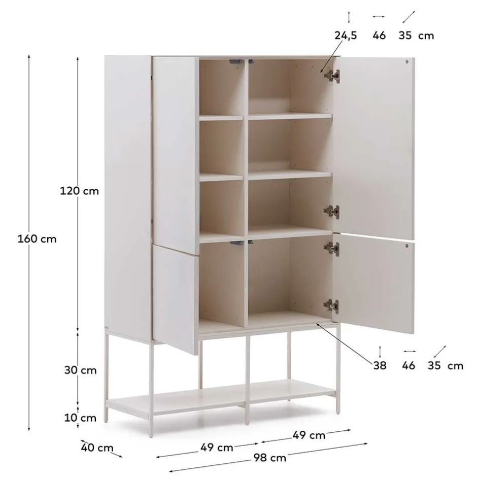 Pharao24 Wohnzimmer Highboard Miobelda> Wohnzimmerkommoden|Wohnzimmerschrank