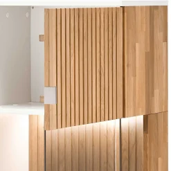 Wohnzimmerkommoden|Wohnzimmerschrank*Pharao24 Wohnzimmer Highboard Vitrine Sibiuta