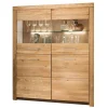 Pharao24 Wohnzimmer Highboard Wildeiche Divrina> Wohnzimmerkommoden|Vitrinenschrank