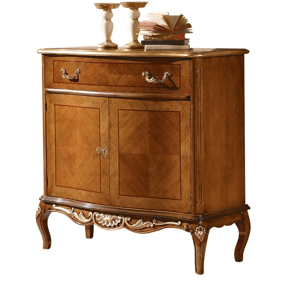 Massivholzmöbel|Küchenkommode*Pharao24 Wohnzimmer Kommode Asvilos