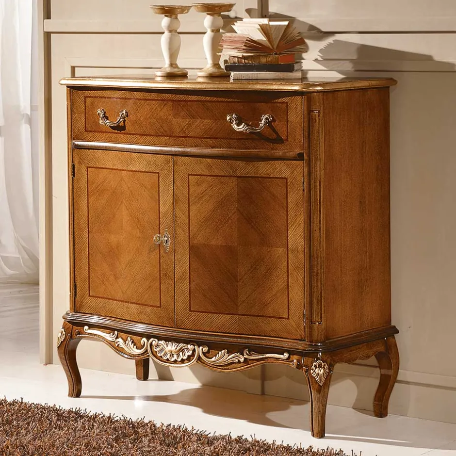 Massivholzmöbel|Küchenkommode*Pharao24 Wohnzimmer Kommode Asvilos