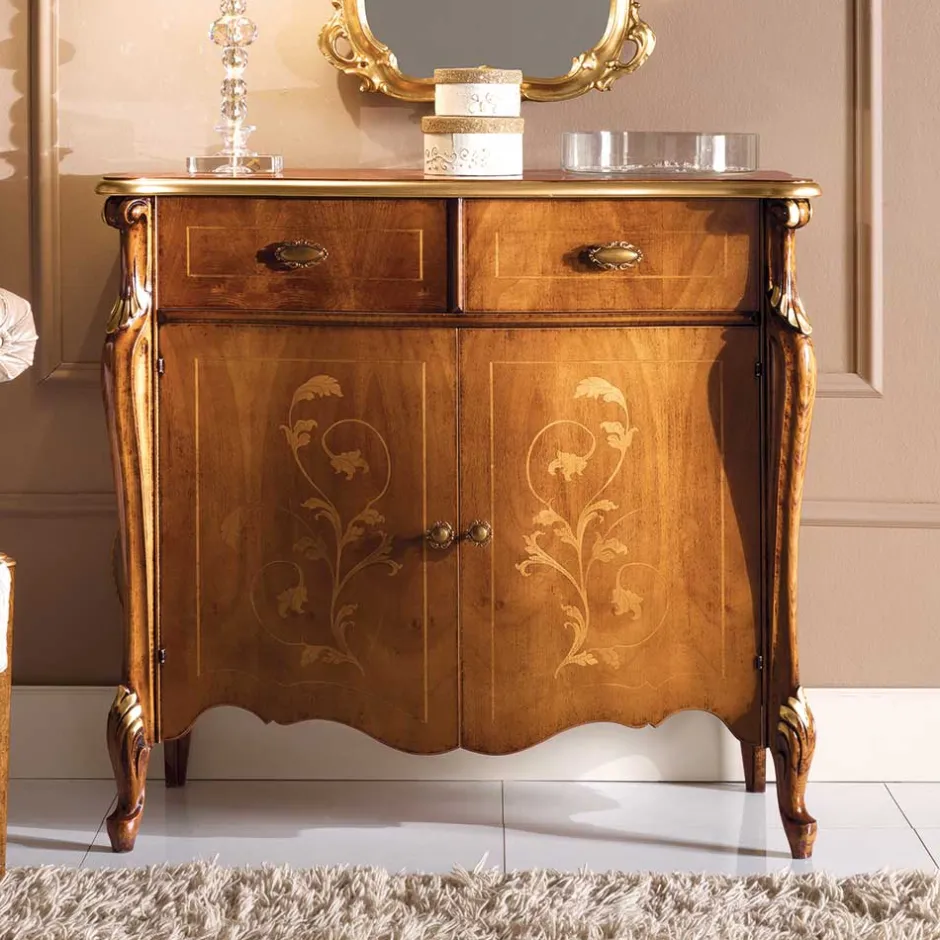 Massivholzmöbel|Küchenkommode*Pharao24 Wohnzimmer Kommode Savolina