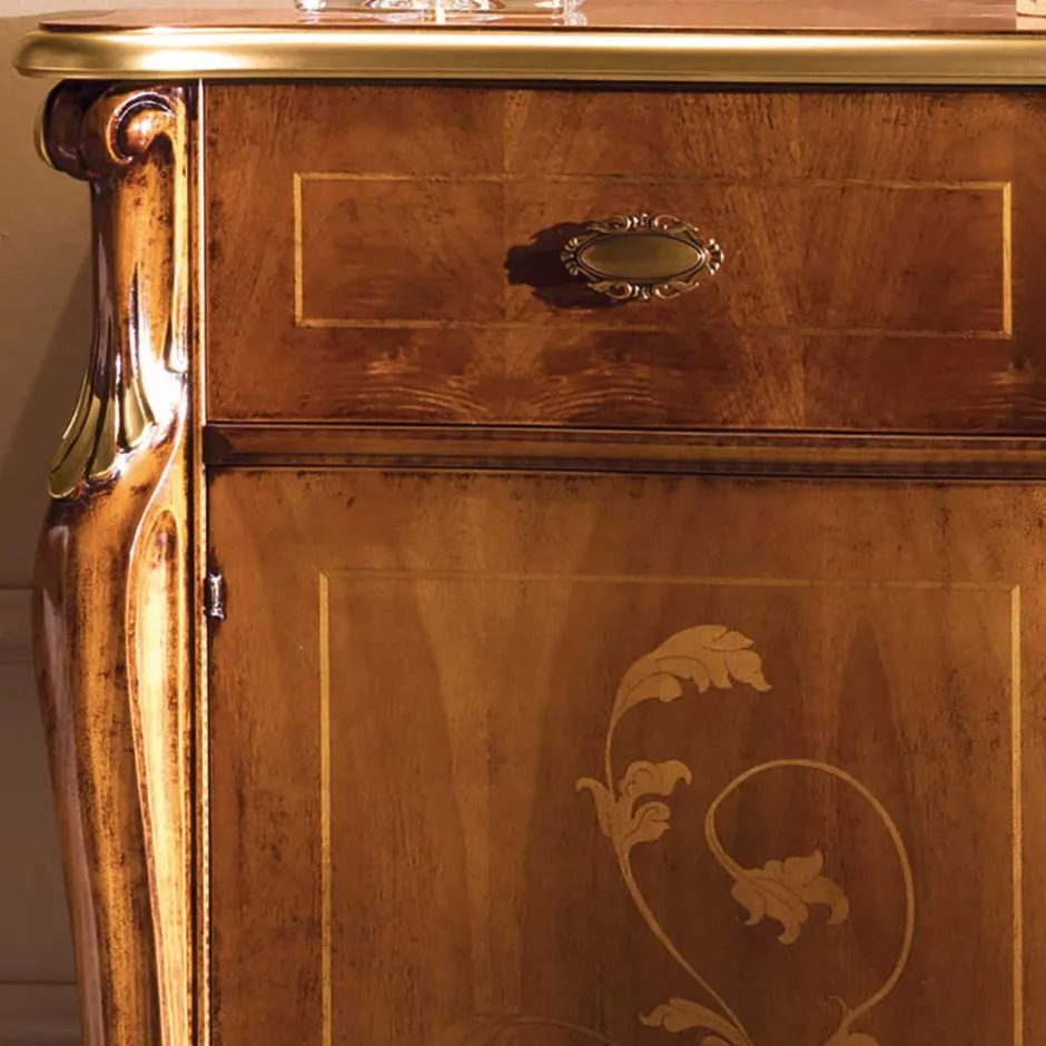 Massivholzmöbel|Küchenkommode*Pharao24 Wohnzimmer Kommode Savolina