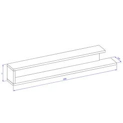 Wohnzimmerregale|Hängeregale*Pharao24 Wohnzimmer Regal Prismo